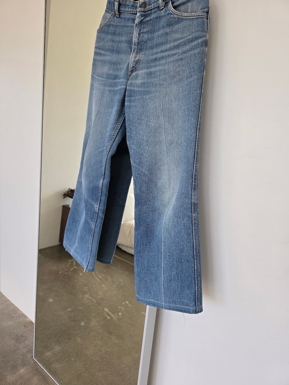 70's Levi's 646 FLARED Jeans/ BEAUTIFUL FlOrange Tab